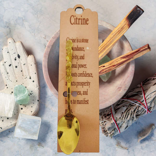Golden Altar Spoon with Citrine