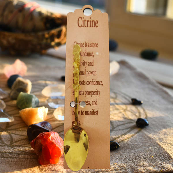 Golden Altar Spoon with Citrine
