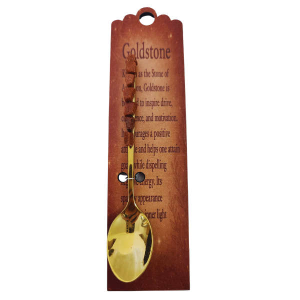 Golden Altar Spoon with Goldstone
