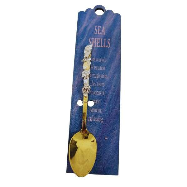 Golden Seashell Altar Spoon