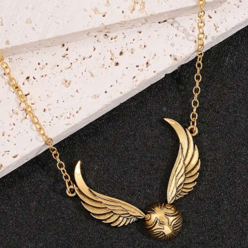Golden Snitch Themed Necklace  Harry Potter Inspired Magic & Style