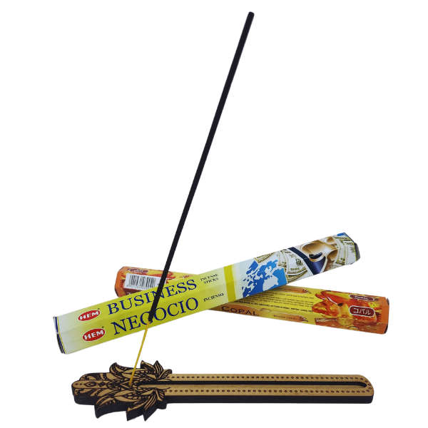 Lotus and Hamsa Hand Incense Holder
