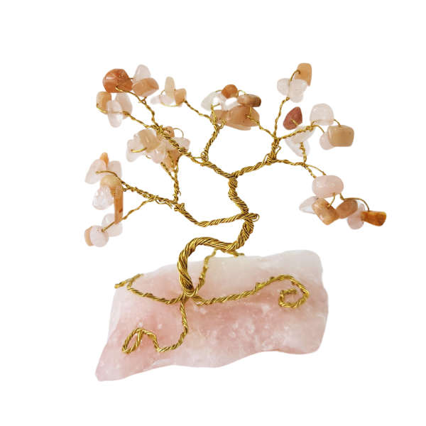 Love's Essence Rose Quartz Gem Tree