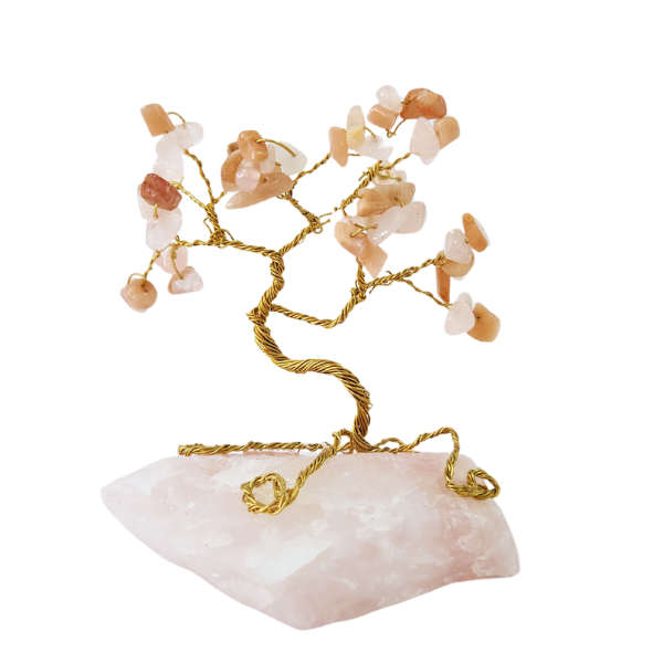 Love's Essence Rose Quartz Gem Tree