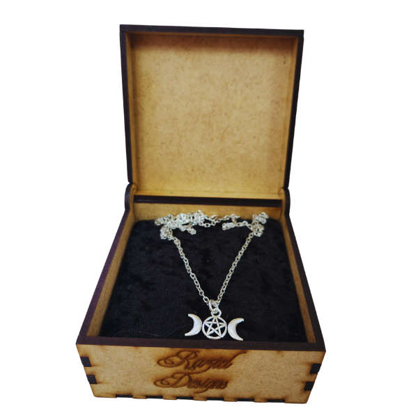 Lunar Power Triple Moon Necklace