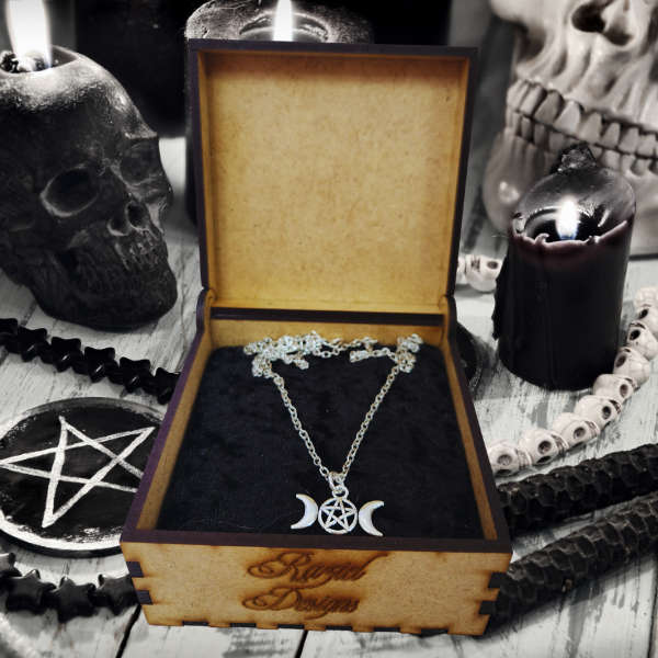 Lunar Power Triple Moon Necklace