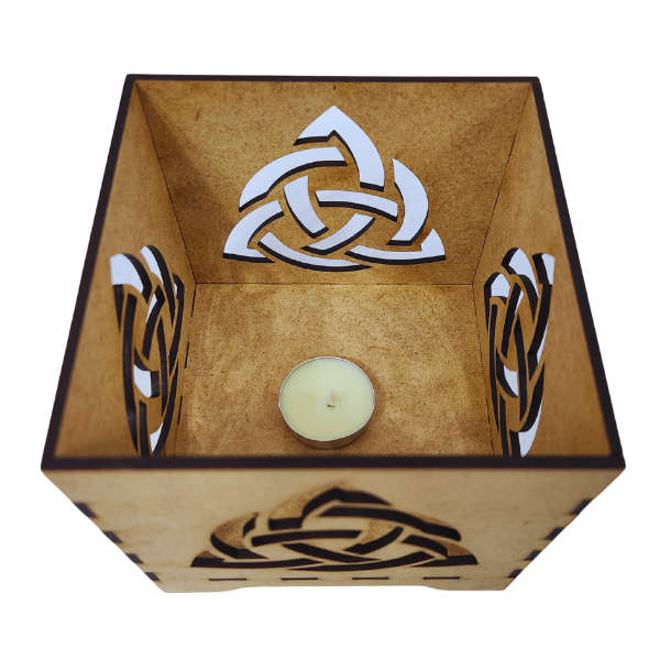 Mystic Triquetra Candle Holder