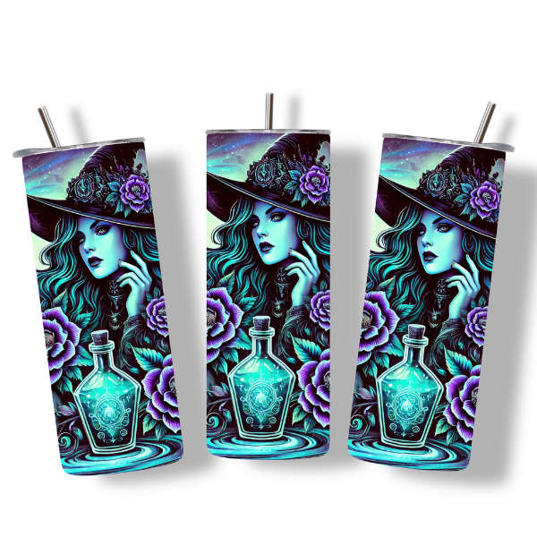 Mystic Witch Tumbler  Sip with Magical Intent 