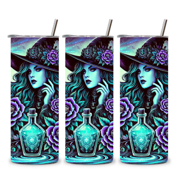 Mystic Witch Tumbler  Sip with Magical Intent 