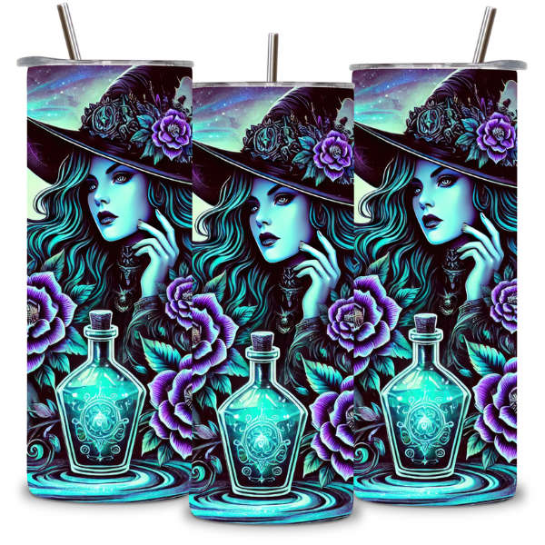 Mystic Witch Tumbler  Sip with Magical Intent 
