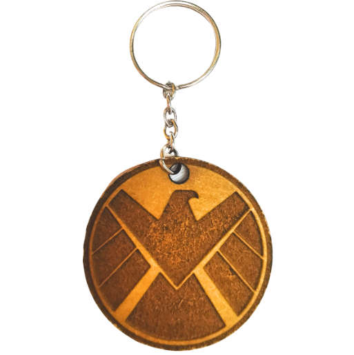 Nick Fury Logo Themed Keyring