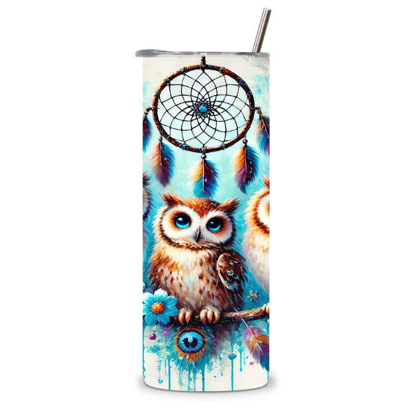 Owl Family Dreamcatcher Tumbler