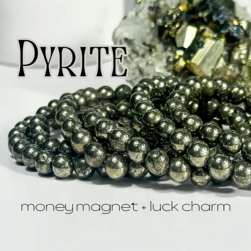Pyrite Energy Bracelet  Confidence, Abundance & Protection