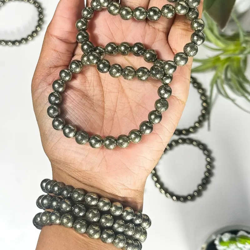 Pyrite Energy Bracelet  Confidence, Abundance & Protection