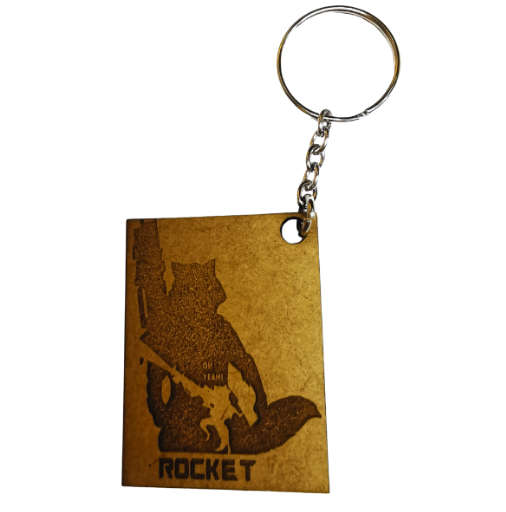 Rocket Marvel Themed Keyring