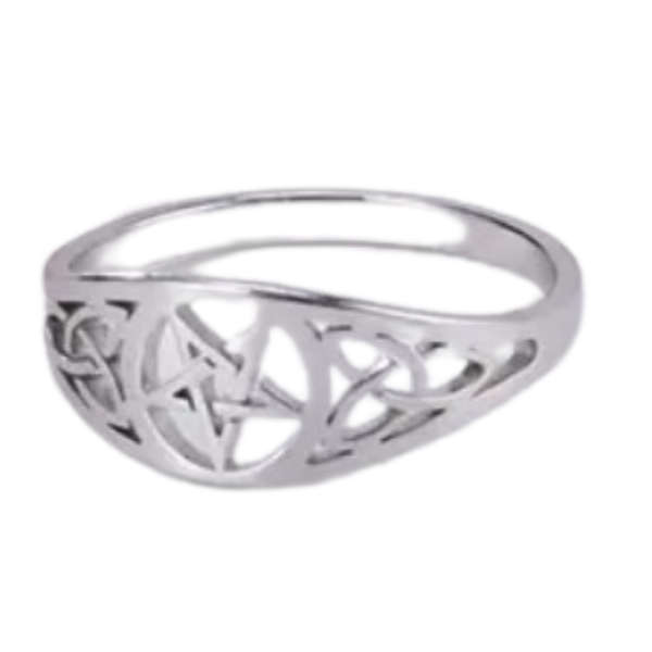 Sacred Shield Pentagram Ring