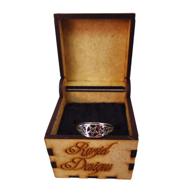 Sacred Shield Pentagram Ring