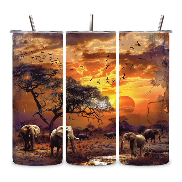 Savanna Elephant Tumbler