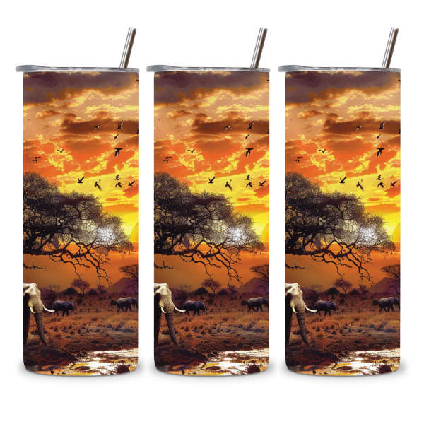 Savanna Elephant Tumbler