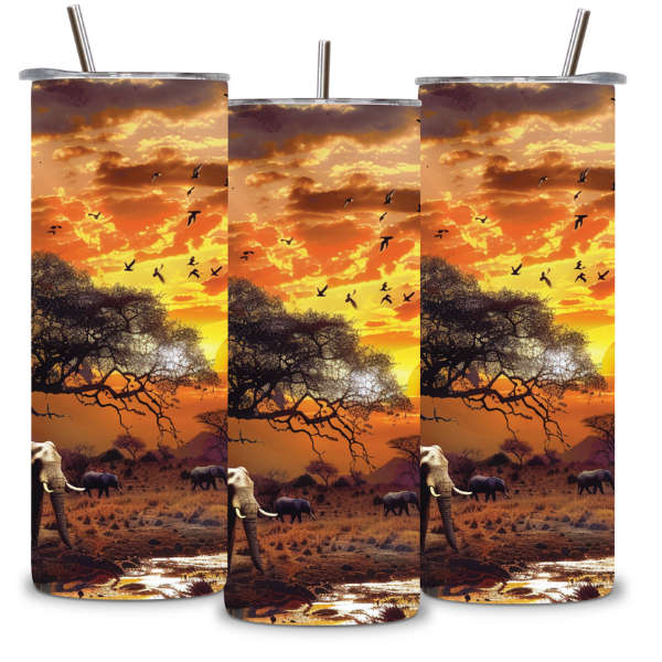 Savanna Elephant Tumbler