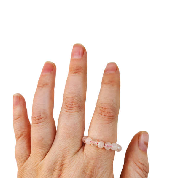 Serene Love Rose Quartz Ring