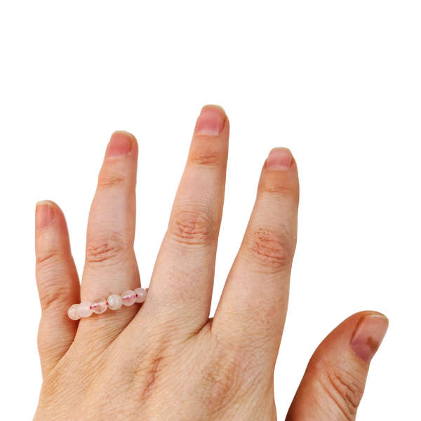 Serene Love Rose Quartz Ring