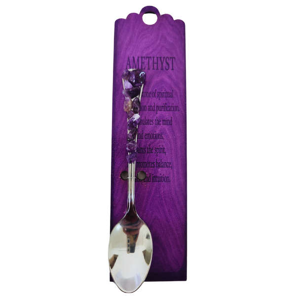 Silver Altar Spoon with Amethyst