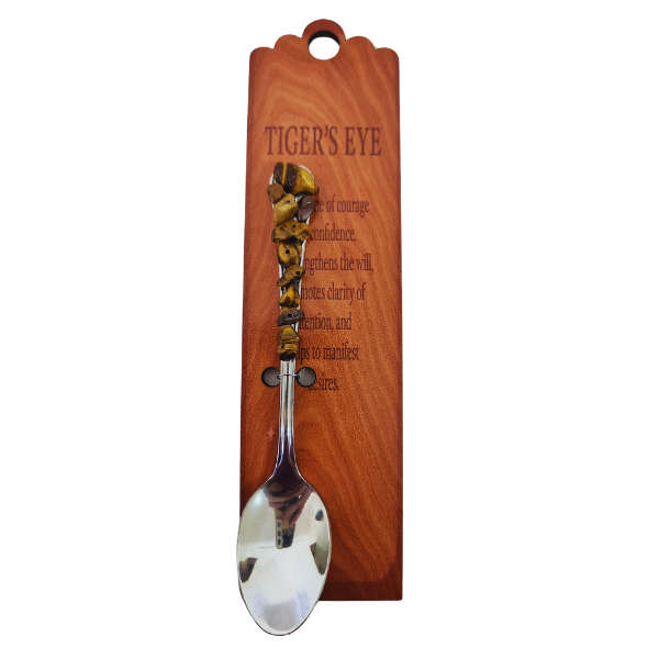 Silver Altar Spoon with Tigers Eye