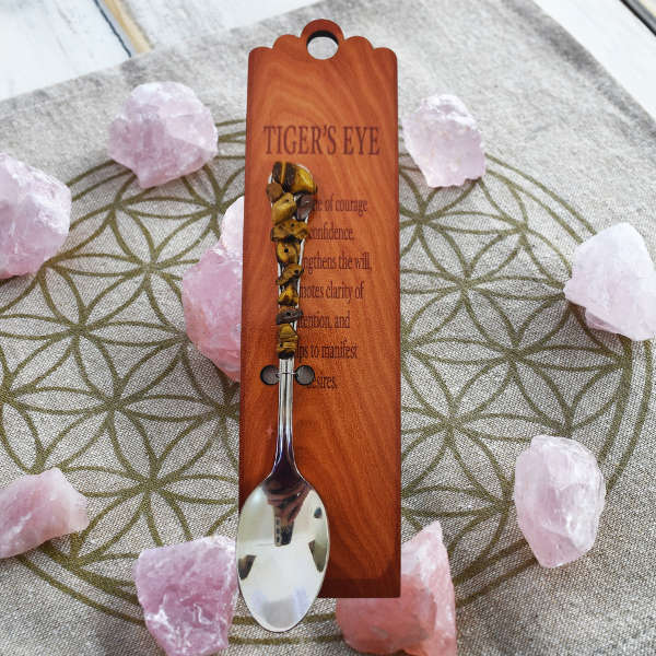 Silver Altar Spoon with Tigers Eye