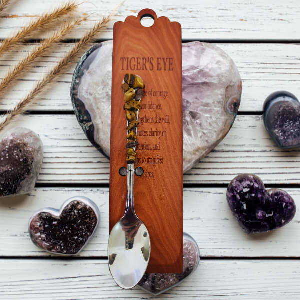 Silver Altar Spoon with Tigers Eye