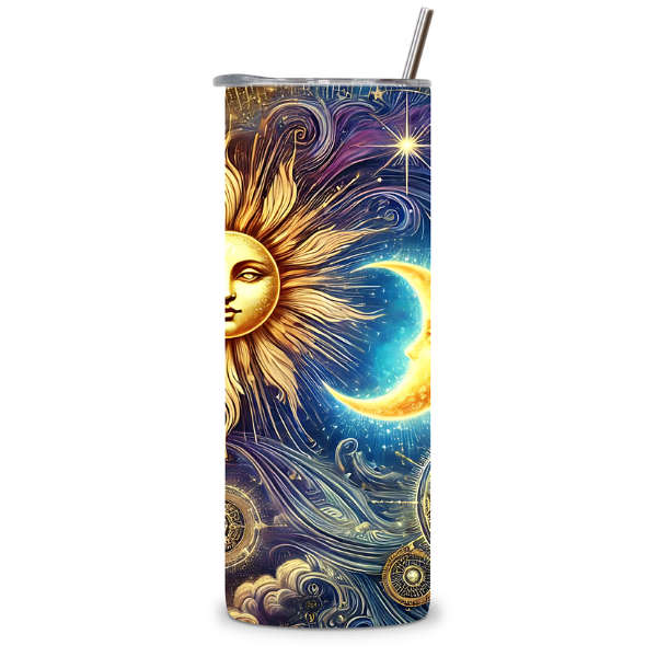 Sun and Moon Tumbler  Balance in Every Sip 