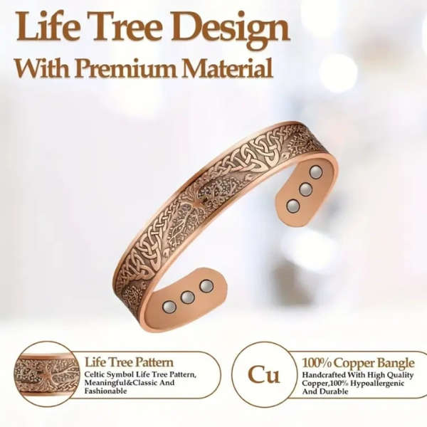 Tree Of Life Copper Bangle