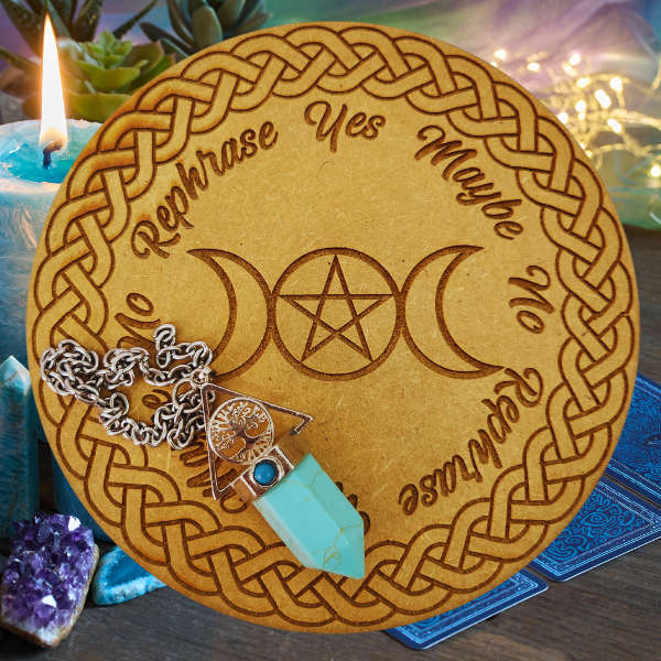 Triple Moon Pentacle Pendulum Board