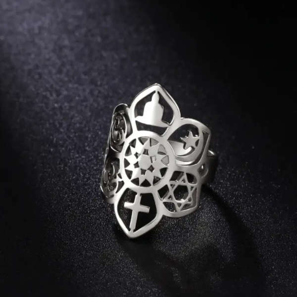 Unity Lotus Adjustable Ring