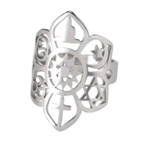Unity Lotus Adjustable Ring