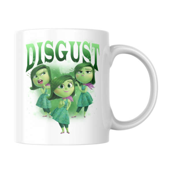 Disgust Themed Coffee Cup and Coaster Set