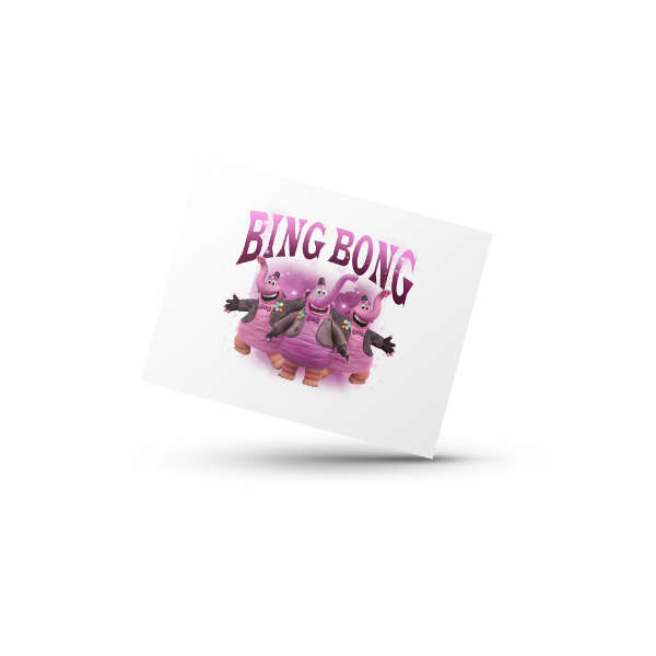 Bing Bong Themed Coffee Cup and Coaster Set