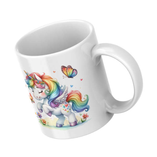 Unicorn Coffee Cup and Coaster Set