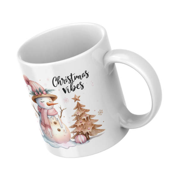 Christmas Vibes Coffee Cup and Coaster Set
