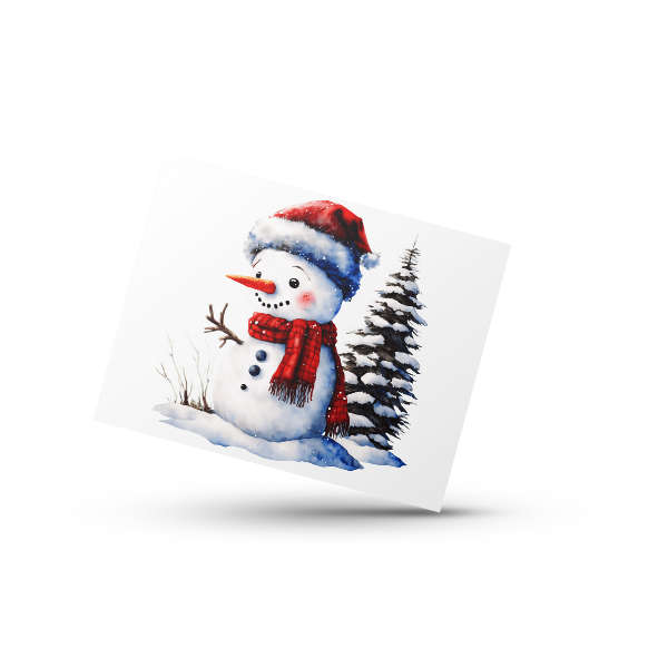 Christmas Snowman Coffee Cup and Coaster Set