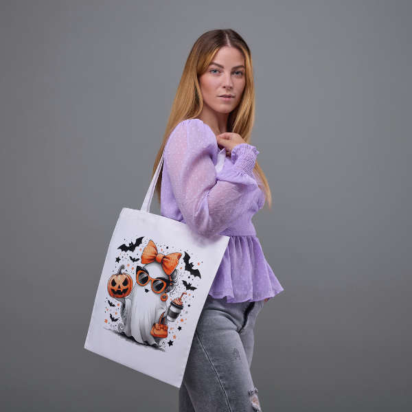 Spooky Ghost Shopping Bag