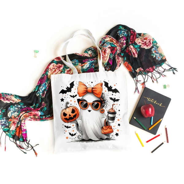Spooky Ghost Shopping Bag