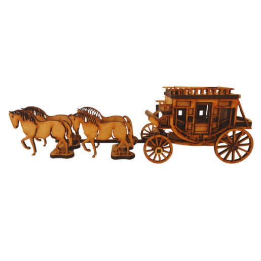 Wild West Stagecoach DIY Build It Yourself Kit