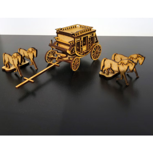 Wild West Stagecoach DIY Build It Yourself Kit