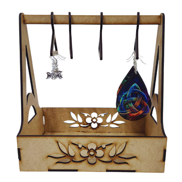 Wooden Trinket & Earring Display Stand