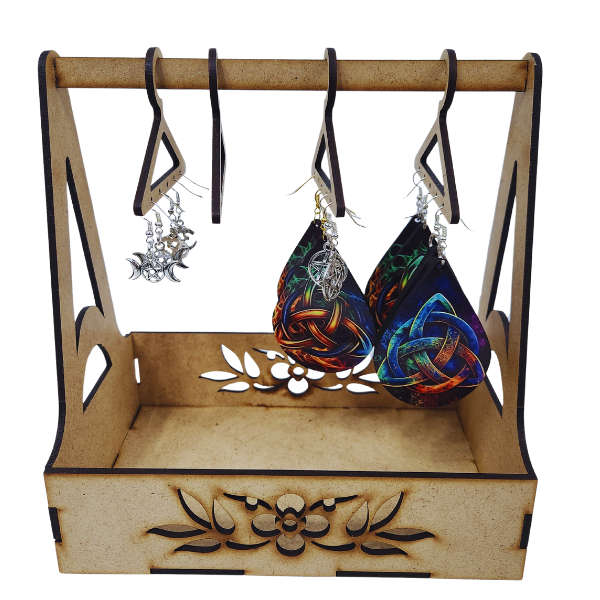 Wooden Trinket & Earring Display Stand