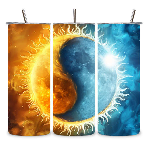 Yin And Yang Sun and Moon Tumbler