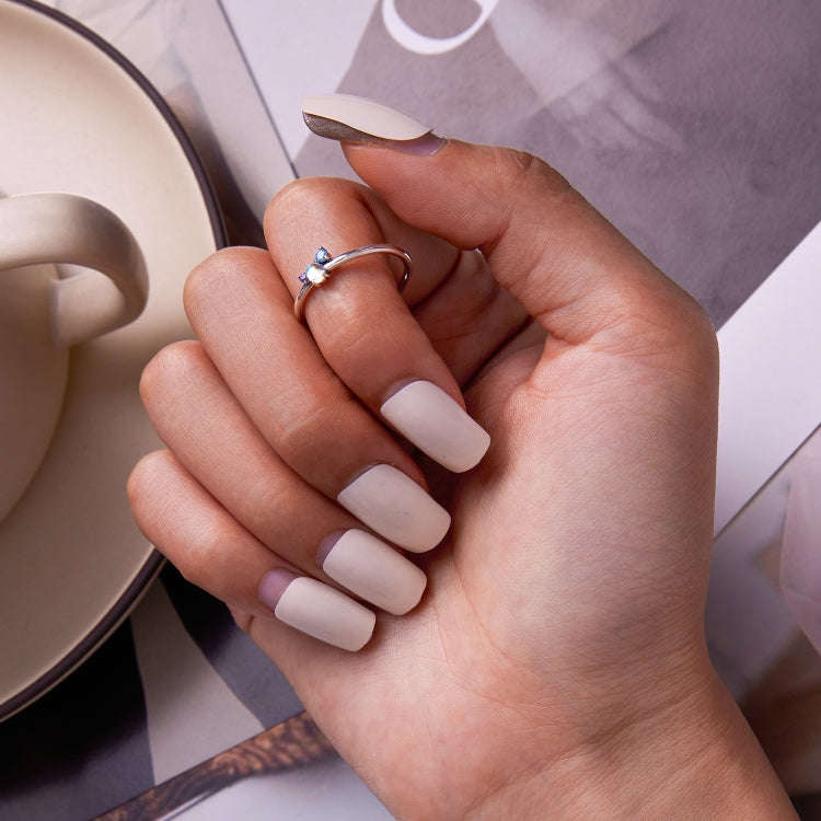 S925 Sterling Silver Bright Moonstone Women Ring