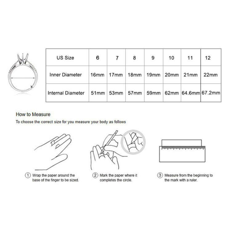 Male Fashion Classic Rhinestone Enamel Rings, Ring Size:8(Platinum)