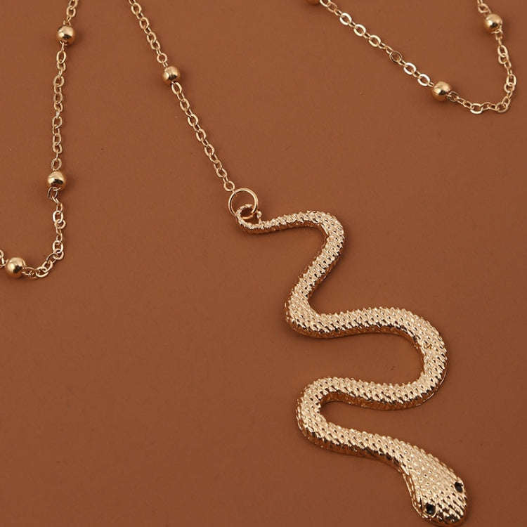 BT192-1 Elastic Snake Long Anklet Body Chain Accessories(Silver)